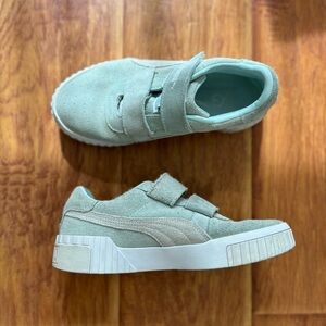 Puma Cali Suede X Selena Gomez Womens Sneakers Aqua Blue Mint Green Sz 6.5